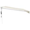 vidaXL Copertină retractabilă automată, crem, 4x3 m