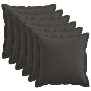 vidaXL Husă pentru pernă 6 buc. HOUTEN Gri &icirc;nchis 30 x 30 cm