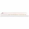 vidaXL Cadru de pat Alb 80 x 210 cm Lemn de pin masiv