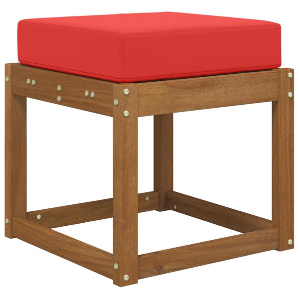 vidaXL Perna de Șezut pentru Exterior Roșu 40 x 40 x 8 cm