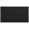 vidaXL Set mobilier de baie, 2 piese, negru, PAL