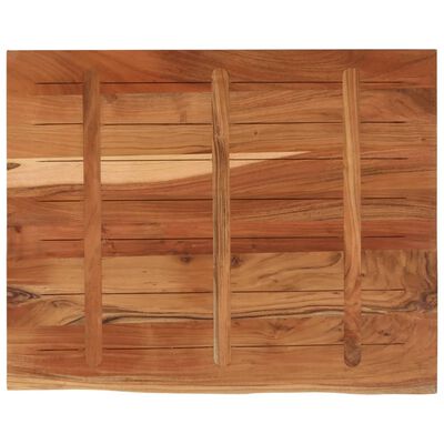 vidaXL Blat birou 100x80x2,5 cm dreptunghiular lemn acacia margine vie
