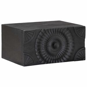 vidaXL Noptieră handmade Negru 40 x 30 x 20 cm Lemn de mango solid