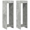 vidaXL Suport pentru plante cu raft 2 pcs Gri Beton 30 x 30 x 100 cm