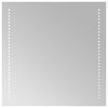 vidaXL Oglindă de baie cu LED Transparent 50 x 50 cm sticlă securizată