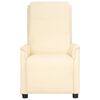 vidaXL Fotoliu de masaj, crem, piele ecologică