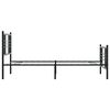 vidaXL Cadru pat metalic cu tăblii de cap/picioare, negru, 107x203 cm