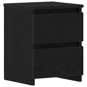 vidaXL Dulap de noapte Stejar Negru 30 x 30 x 40 cm Lemn compozit
