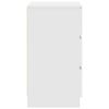 vidaXL Noptiera cu 3 sertare alb 39x35x65 cm