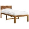 vidaXL Cadru de pat single cu tablie ROSTOCK natural 90 x 190 cm
