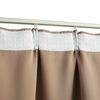 vidaXL Draperie opacă, gri taupe, 290 x 245 cm, cu cârlige