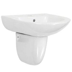 vidaXL Chiuvetă Alb 52 x 45 x 49 cm Ceramică Smălțuită