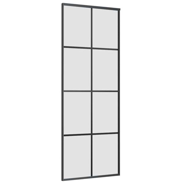 vidaXL Ușă glisantă cu set feronerie, 76x205 cm, sticlă ESG/aluminiu
