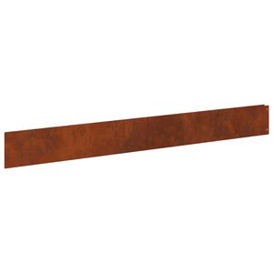 vidaXL Margine pentru gazon 10 buc. 100 x 12 cm Oțel Ruginit