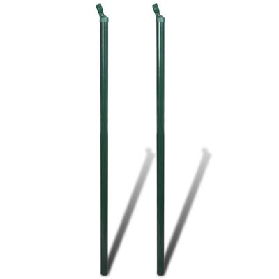 vidaXL Gard de legătură din plasă cu stâlpi/țăruși, 1,5 x 25 m, oțel
