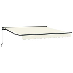vidaXL Cadru de copertină Crem 300 x 250 cm Poliester cu Acoperire PU