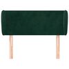vidaXL Tăblie de pat cu aripioare verde &icirc;nchis 83x23x78/88 cm catifea