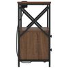 vidaXL Dulap de noapte Stejar &icirc;nchis 40 x 31 x 60 cm Lemn compozit