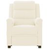 vidaXL Fotoliu de masaj, crem, piele ecologică