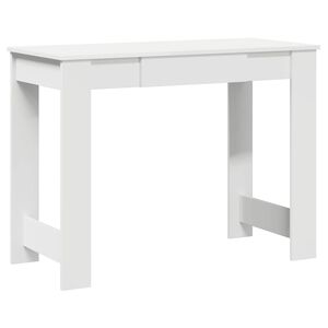 vidaXL Birou, alb, 100x45x75 cm, PAL