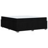 vidaXL Cadru de pat cu saltea Negru 180 x 200 cm țesătură