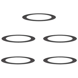 vidaXL potrivit pentru inele de copac plat 5 buc. Negru &Oslash;90/120 cm