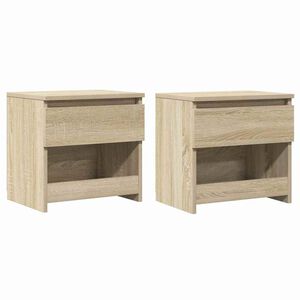 vidaXL Noptiere, 2 buc., stejar Sonoma, 40x30x39 cm, lemn prelucrat