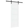 vidaXL Ușă glisantă 73,5 x 198,5 cm Lemn prelucrat Alb și negru