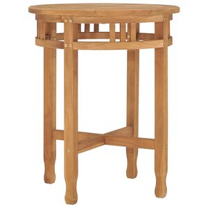 vidaXL Masă de bistro, &Oslash;60x75,5 cm, lemn masiv de tec