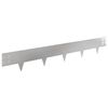 vidaXL Margine pentru gazon 10 pcs 100 x 15 cm Oțel Argintiu