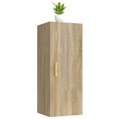 vidaXL Dulap de perete, stejar sonoma, 34,5x34x90 cm, lemn compozit