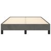 vidaXL Cadru de pat fără saltea Gri &icirc;nchis 120x190 cm catifea