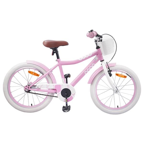 vidaXL Bicicletă pentru Copii 18 Inci pentru 5-7 ani Roz deschis