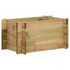 vidaXL Grădină ridicată pentru legume Verde 80 x 80 x 32 cm