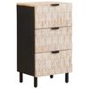 vidaXL Bufet Finisaj Alb Spălat 40 x 33 x 75 cm Lemn de mango solid