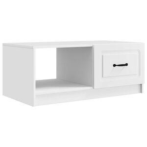 vidaXL Masă de cafea Alb 90 x 50 x 37 cm Lemn prelucrat