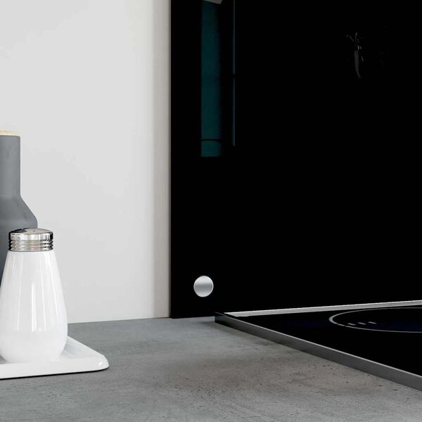 vidaXL Panou antistropi de bucătărie, negru 100x40cm sticlă securizată