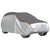 vidaXL Husă auto SUV, protecție grindină, complet, gri și argintiu, XL