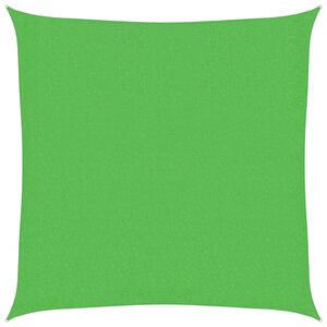 vidaXL P&acirc;nză parasolar, verde deschis, 160 g / m&sup2; , 3x3 m ,HDPE