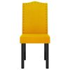 vidaXL Scaune de sufragerie, 6 buc, galben, catifea