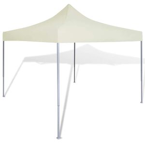 41463 vidaXL Cream Foldable Tent 3 x 3 m
