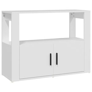 vidaXL Servantă, alb, 80x30x60 cm, lemn prelucrat