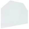 vidaXL Placă de sticlă pentru semineu Transparent 80 x 60 cm Sticlă