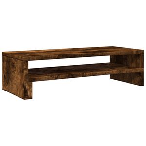 vidaXL Suport de monitor, stejar fumuriu, 54x22x15 cm, lemn prelucrat