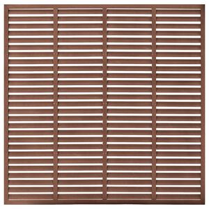 vidaXL Gard tip oblon, maro, 180x180 cm, WPC