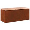 vidaXL Bancă de grădină 2 -Seater 100 x 40 x 43 cm Ruginit