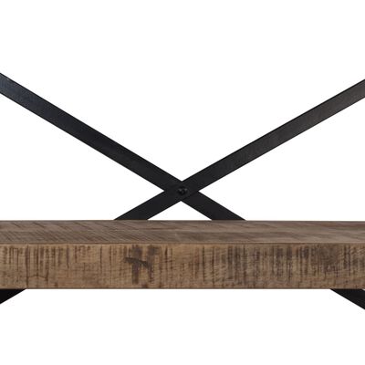 vidaXL Servantă cu rafturi, 120x35x200 cm, lemn masiv reciclat