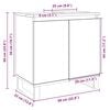 vidaXL Dulap de baie, stejar sonoma, 58x33x60 cm, lemn prelucrat