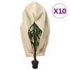 vidaXL Protecție de fleece plante cu fermoar 10 buc 70 g/m&sup2; 3,93x3,5 m