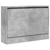 vidaXL Pantofar, gri beton, 80x21x57 cm, lemn prelucrat